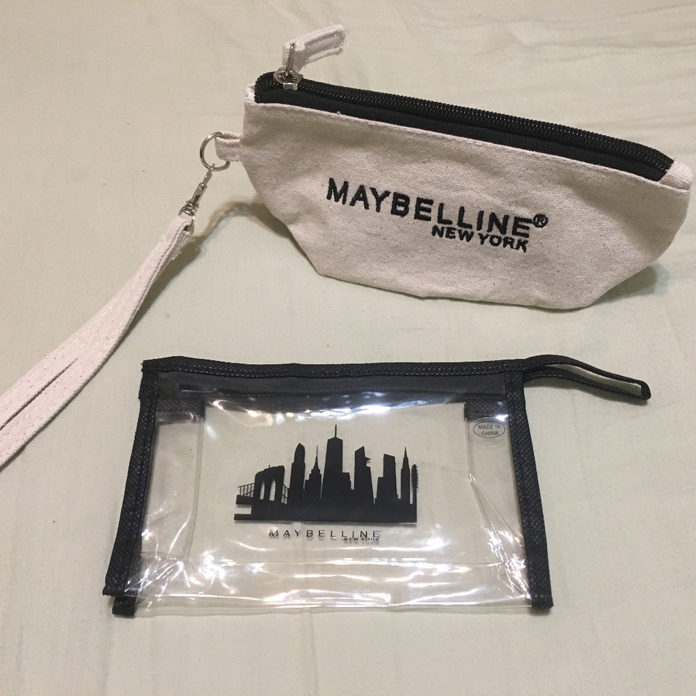 NWOT Maybelline cosmetics bags